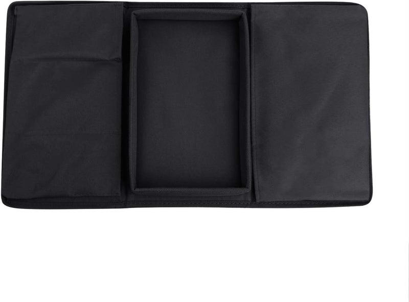 Holiberty Sofa Armrest Organizer with Cup Holder Tray Chair Arm TV Remote Holder for Recliner Couch Armchair Caddy Bedside Storage Pockets Bag for Cellphone Tablet Book Magazines Drinks Pouch - Image 5