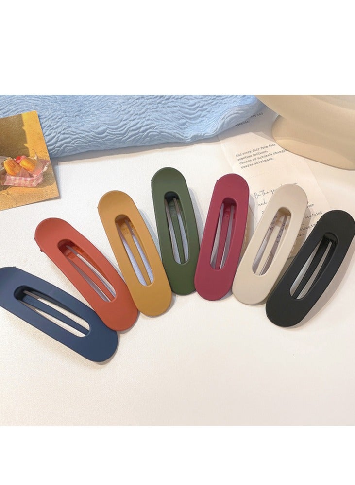 7 Pieces Large Hair Clips Forehead Bangs Clip Makeup Wash Face Broken Hair Side Clip Headdress