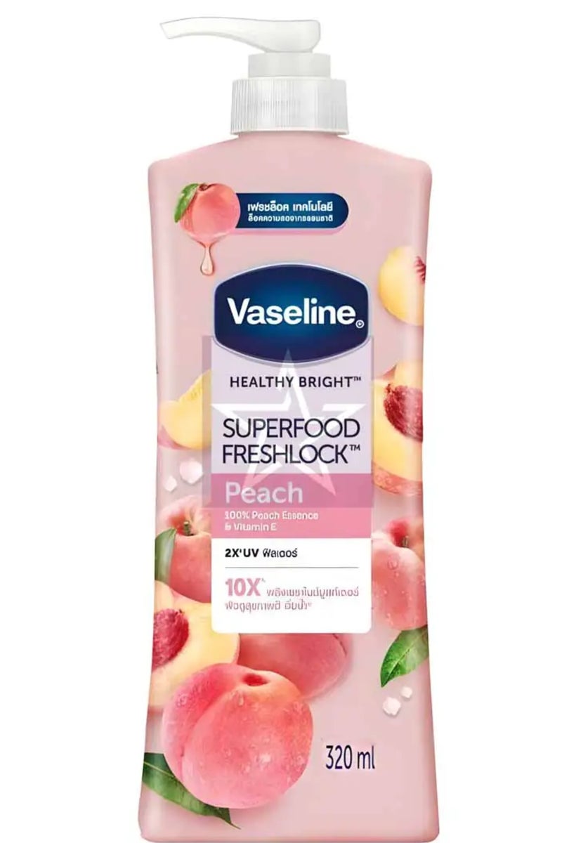 Vaseline Super Food Freshlock Peach Lotion 320ml