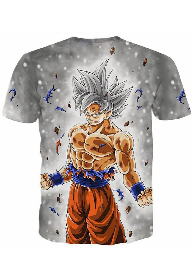 Anime Dragon Ball 3D digital printing personalized breathable T-shirt