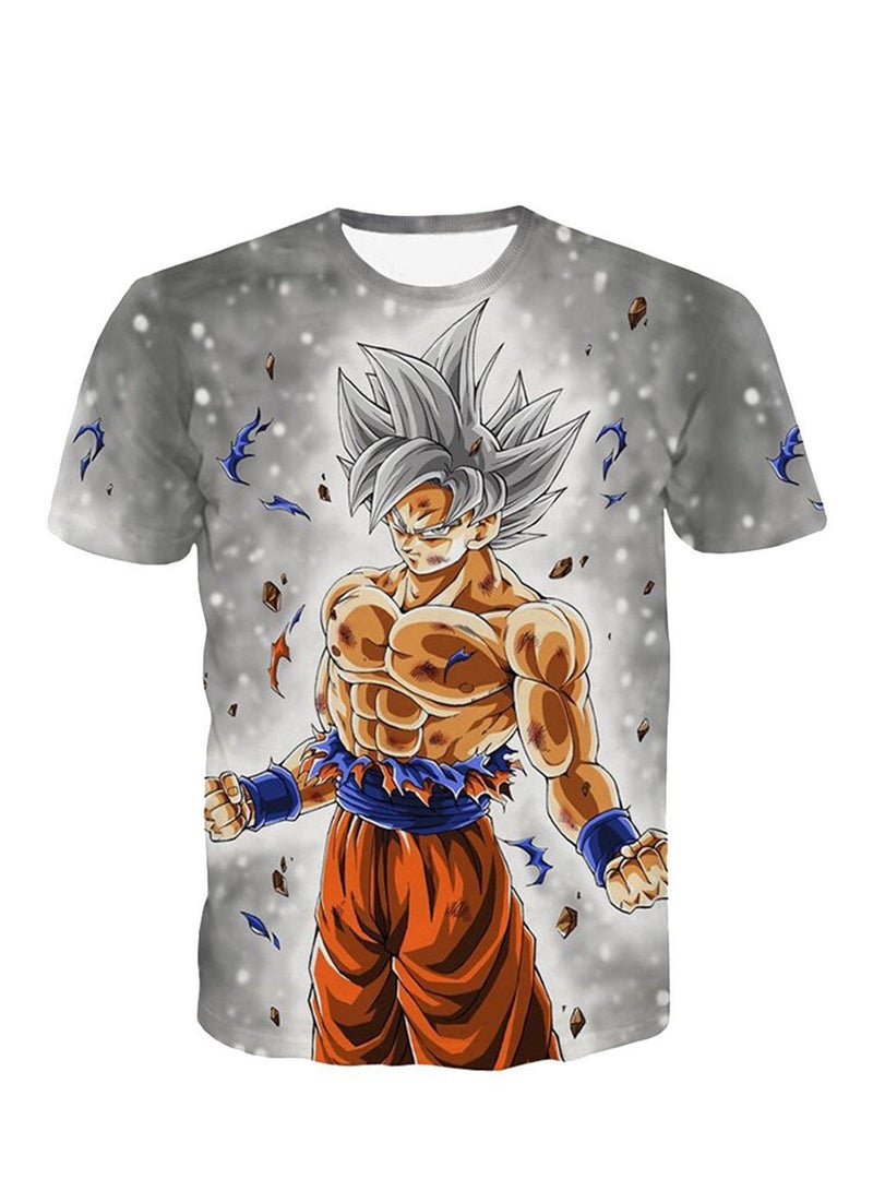 Anime Dragon Ball 3D digital printing personalized breathable T-shirt