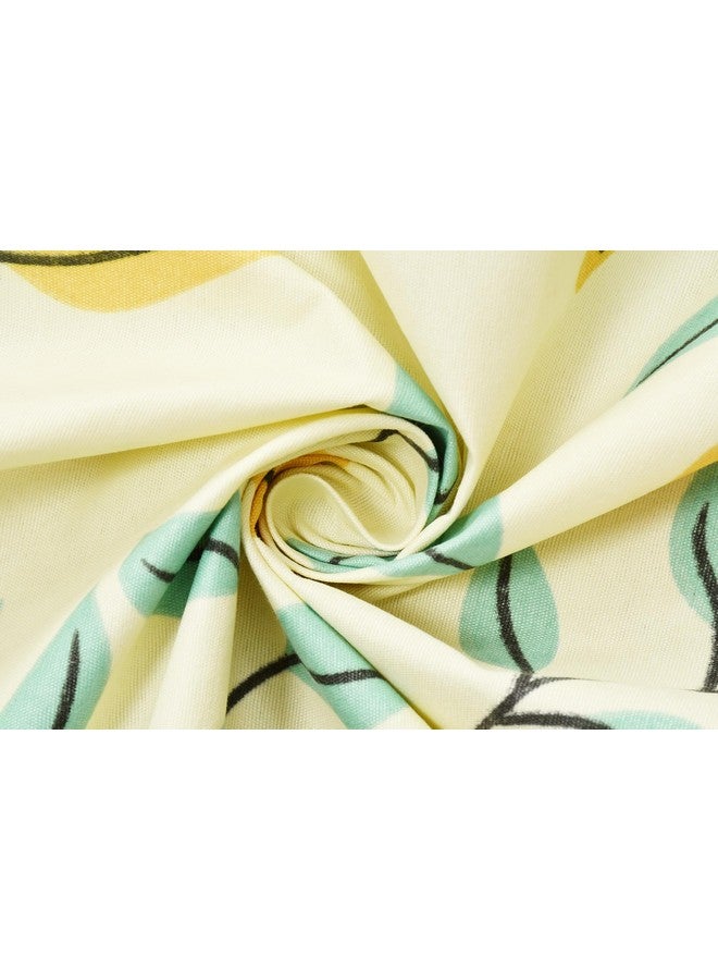 BSB HOME Bsb Home Premium Pure Cotton 220 Tc Flat Double Bed Bedsheets for Summer Breathable | Wrinklefree (Size-220 X 230 Cm) with 2 Pillow Covers (Size-18 X 28 Inches, Light Green) - Floral  - Image 2