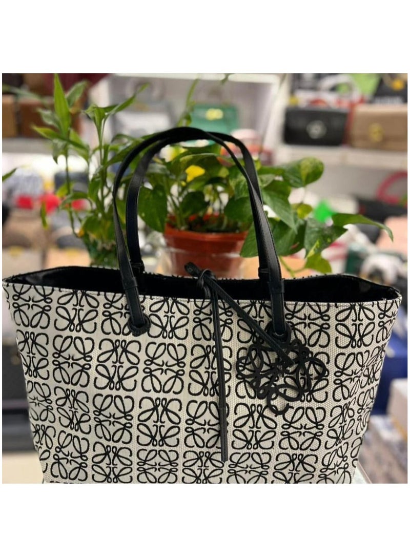 Statement Shoulder Bag with Signature Motif 