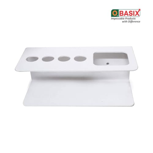 OBASIX Whiteboard Marker & Duster Holder | Color White In Aluminium - Image 4