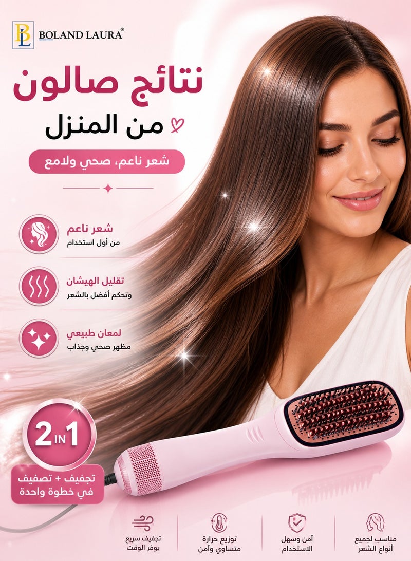 Boland Laura 2-in-1 Hair Straightening & Styling Hot Air Brush – Fast Heat Technology, Salon-Quality Performance for All Hair Types - Image 4