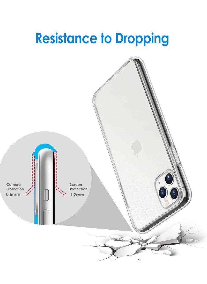 Jetech Case for iPhone 11 Pro 5.8 Inch Non Yellowing Shockproof Phone Bumper Cover Anti Scratch Clear Back Clear  - Image 5