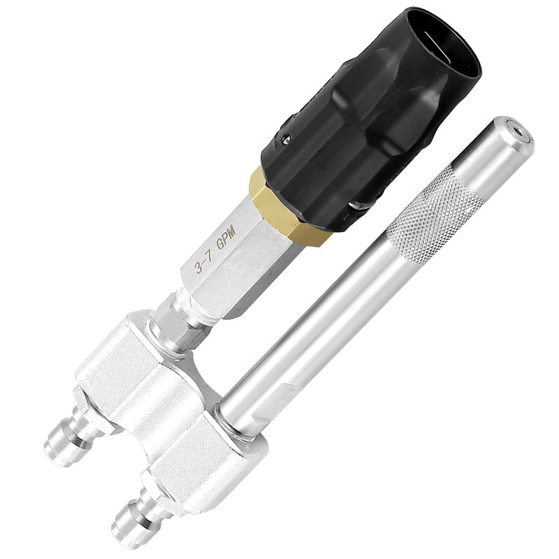 TasuoX M5 Twist Nozzle for Pressure Washer Adjustable Long Range Shooter Tip with 14 Quick Connect 37 GPM High Reach Soap Nozzle for Soft Wash Downstream Cleaning - Image 2