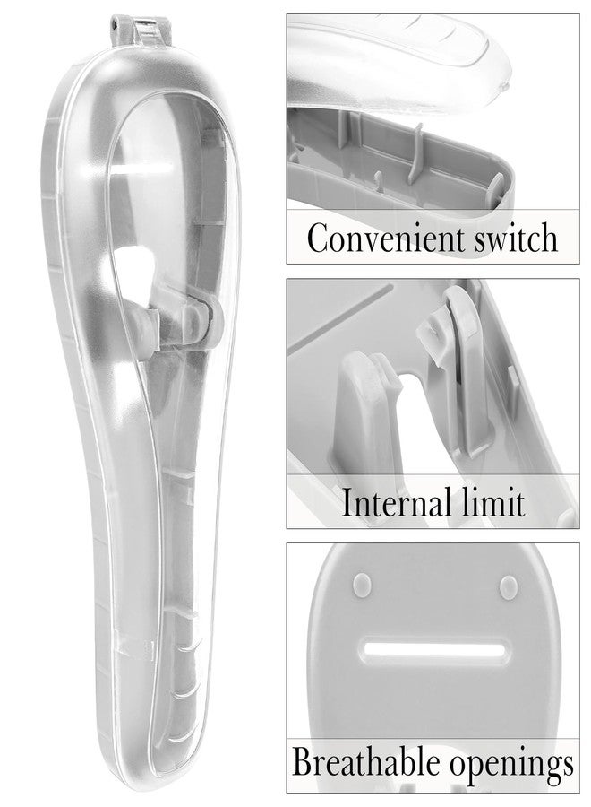 Linkidea 2 Pcs Razor Holder Case, Portable Travel Razor Protector Hard Case, Manual Razor Protector Box Compatible with Fusion 5 ProGlide, Sensor 3, SkinGuard, Pace 6 Pro (Grey) - Image 4