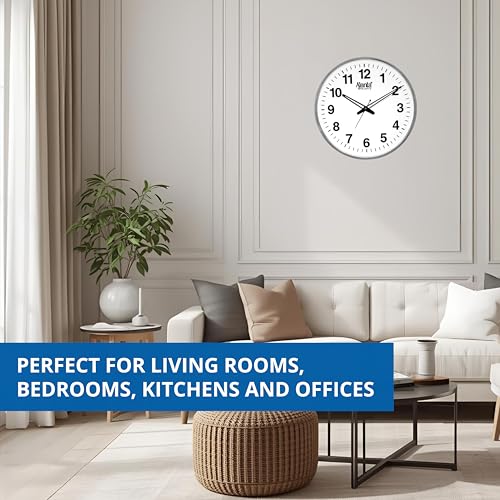 Ajanta Quartz Ajanta Abstract Quartz Analog Wall Clock(32 Cm X 32 Cm X 3.5 Cm,White) - Image 5