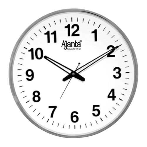 Ajanta Quartz Ajanta Abstract Quartz Analog Wall Clock(32 Cm X 32 Cm X 3.5 Cm,White) - Image 1