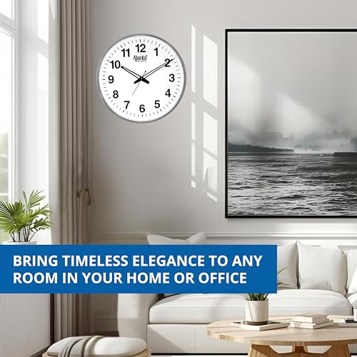 Ajanta Quartz Ajanta Abstract Quartz Analog Wall Clock(32 Cm X 32 Cm X 3.5 Cm,White) - Image 2