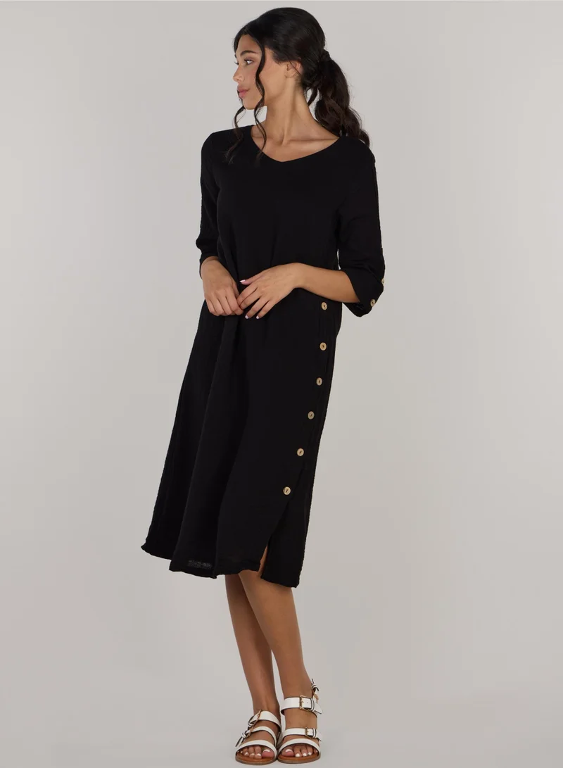 Jenny Straight Dress Black