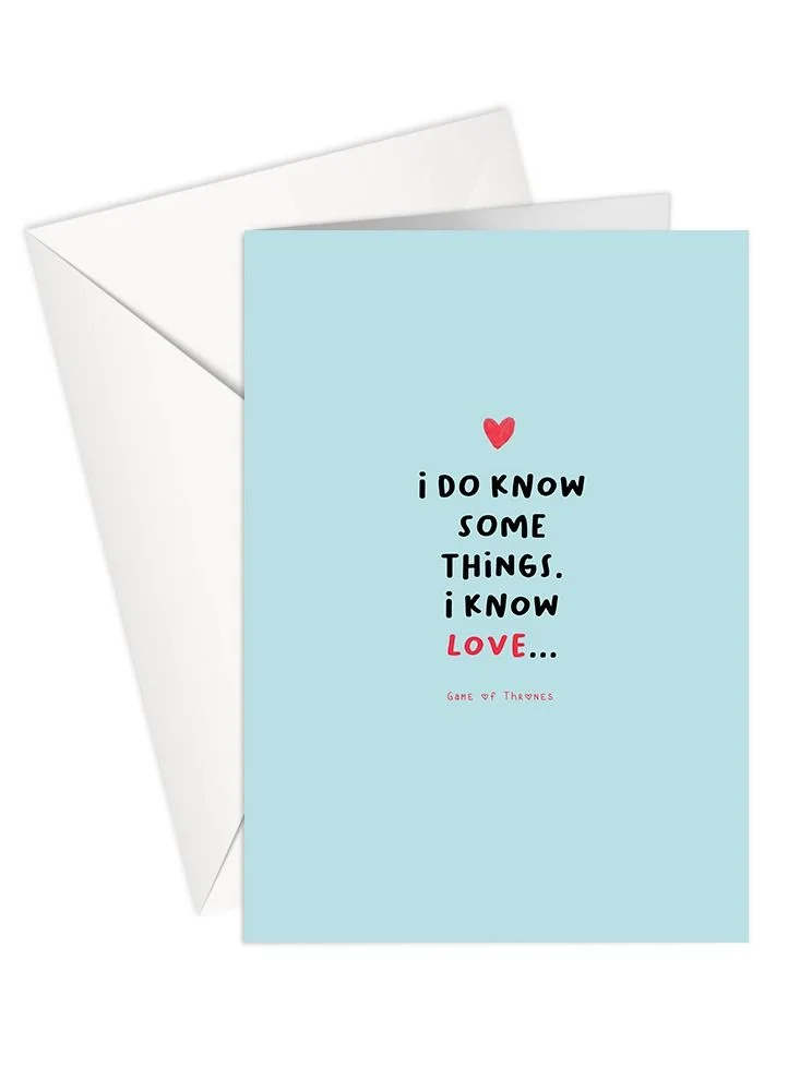 Share the Love Greeting Card - General | Movie Quote - GAME OF THRONES | Love