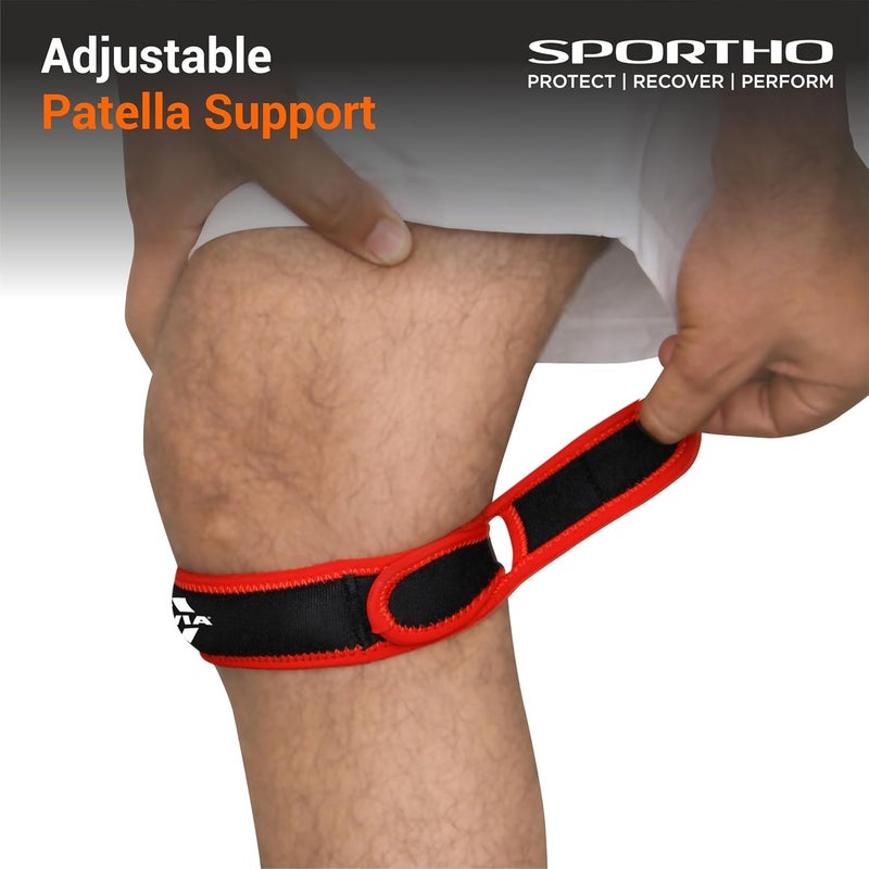 Nivia Performaxx Patella Knee Support (Free Size) High Quality Neoprene Rubber Suitable for Athletic Activities and Sports Injury Prevention - Image 2
