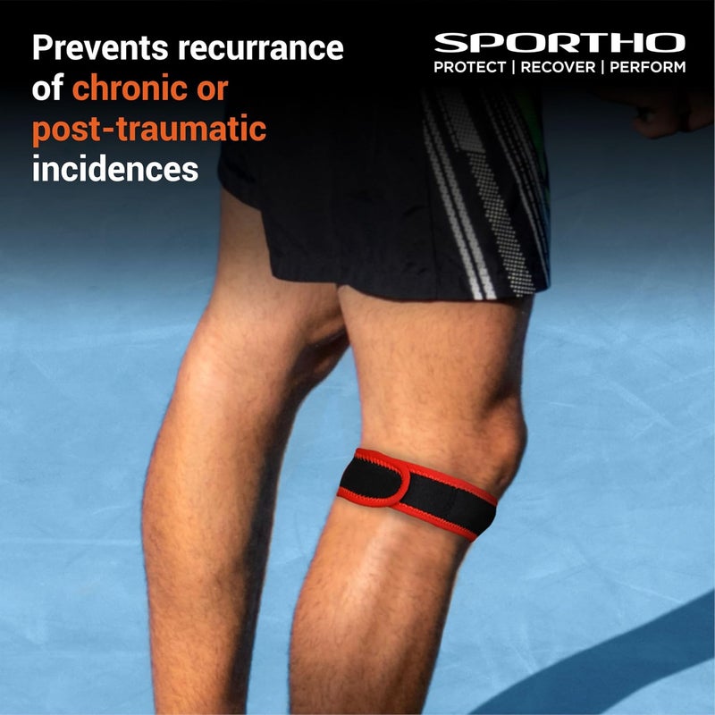 Nivia Performaxx Patella Knee Support (Free Size) High Quality Neoprene Rubber Suitable for Athletic Activities and Sports Injury Prevention - Image 4