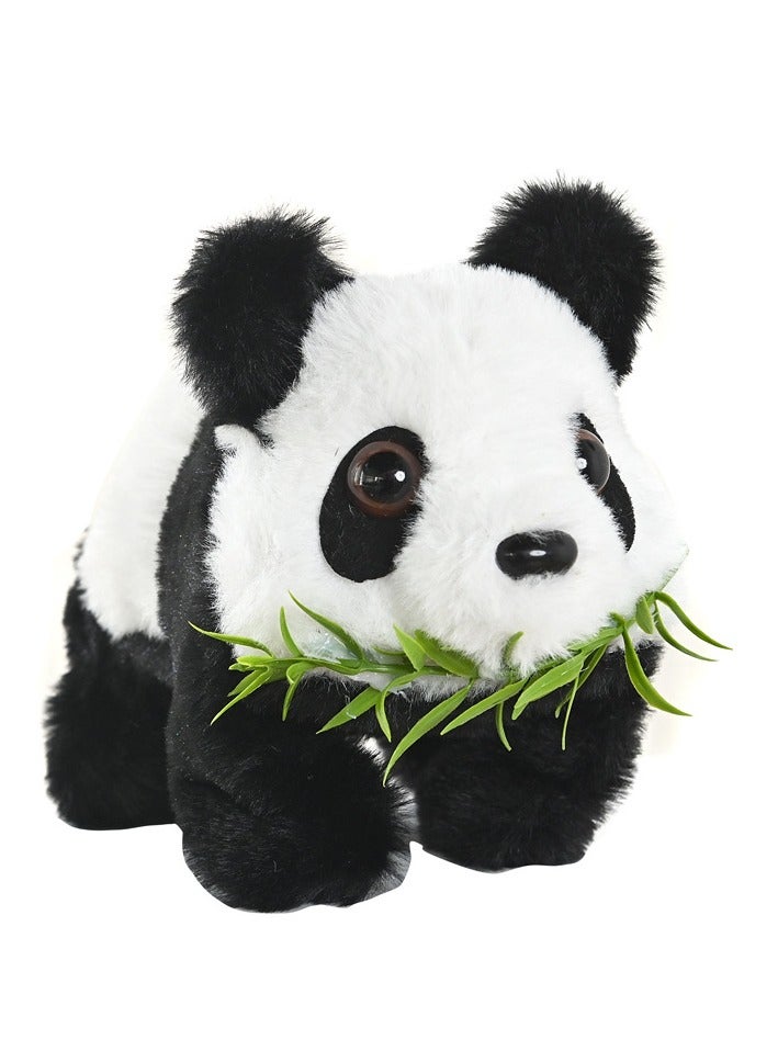 عام لعبة موسيقية كهربائية دمية باندا محشوة تحاكي الحركة - تتحرك وتلعب بذيلها، لعبة إلكترونية للأطفال - Image 1