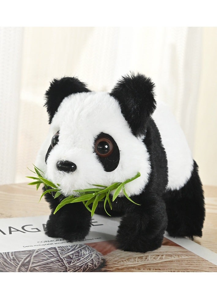 عام لعبة موسيقية كهربائية دمية باندا محشوة تحاكي الحركة - تتحرك وتلعب بذيلها، لعبة إلكترونية للأطفال - Image 3