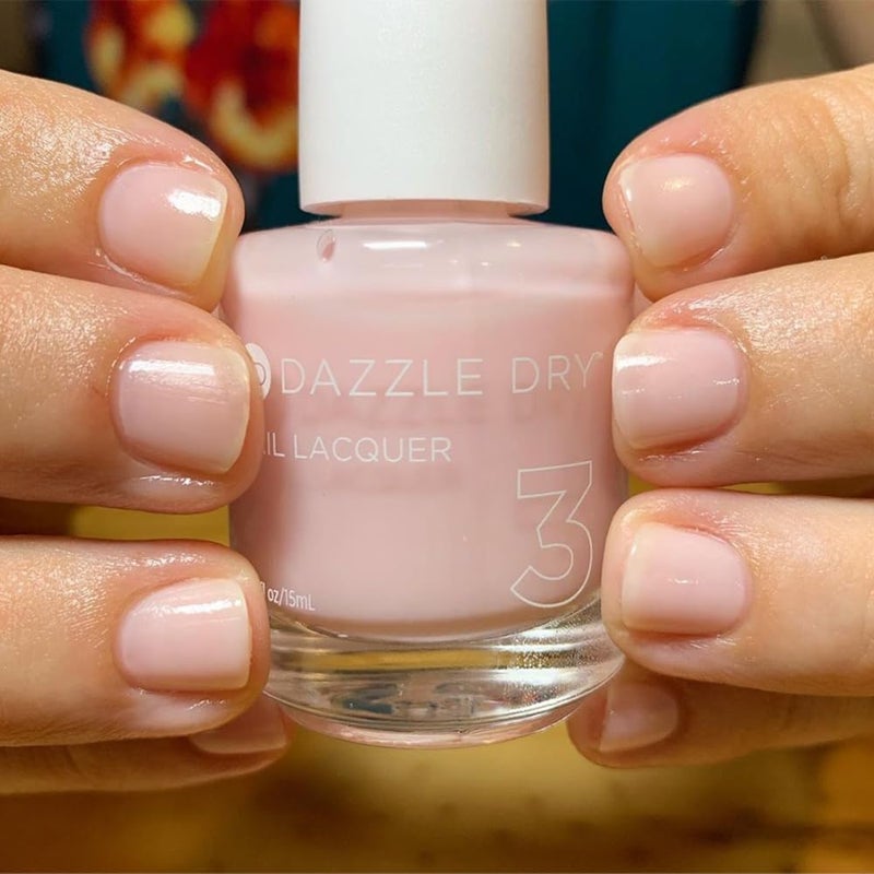 Dazzle Dry Nail Lacquer (Step 3) - Prima Ballerina - A sheer and milky delicate pink that makes a beautiful French base. (0.5 fl oz) - Image 3