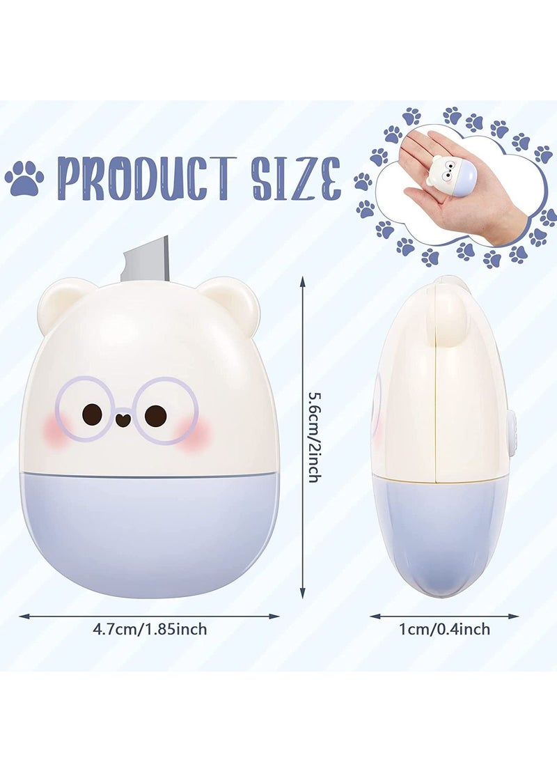KASTWAVE Identity Protection Roller Stamp 2 in 1 Wide Advanced Roller with Retractable Box Opener Cute Shape Bear Identity Theft Protection Stamp Refillable Ink Private Information Roller 3 Pieces - Image 2