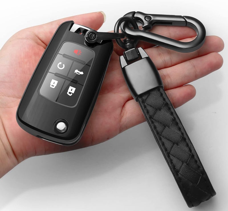 Sindeda Chevrolet Key Fob Cover with Keychain - TPU Full Protection Case for Chevy Models - Image 1