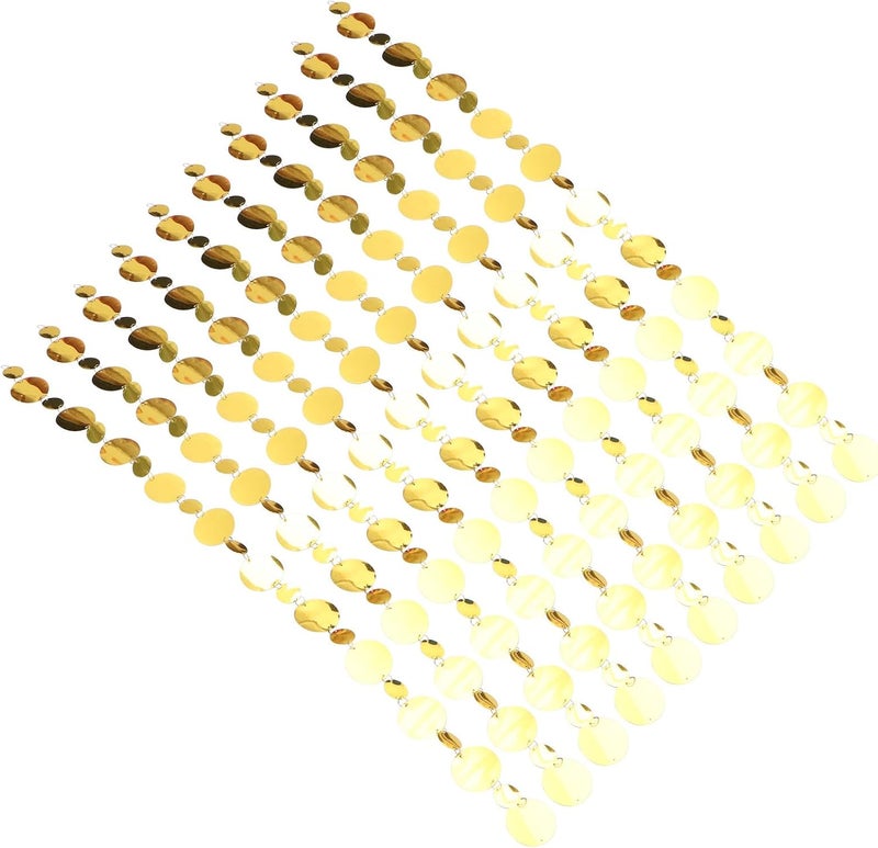 Yardenfun 10pcs Sequins Curtain for Wedding Screen Decor Elegant Festival Layout Prop Material for Family Holiday Decorations Use - Image 1