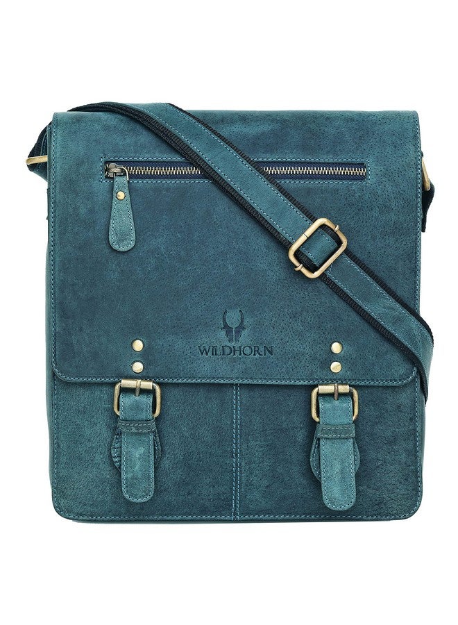 WildHorn Genuine Leather Sling Messenger Bag | Stylish, Functional & Spacious | Buckle Closure | Adjustable Strap | 1-Year Warranty - Image 2