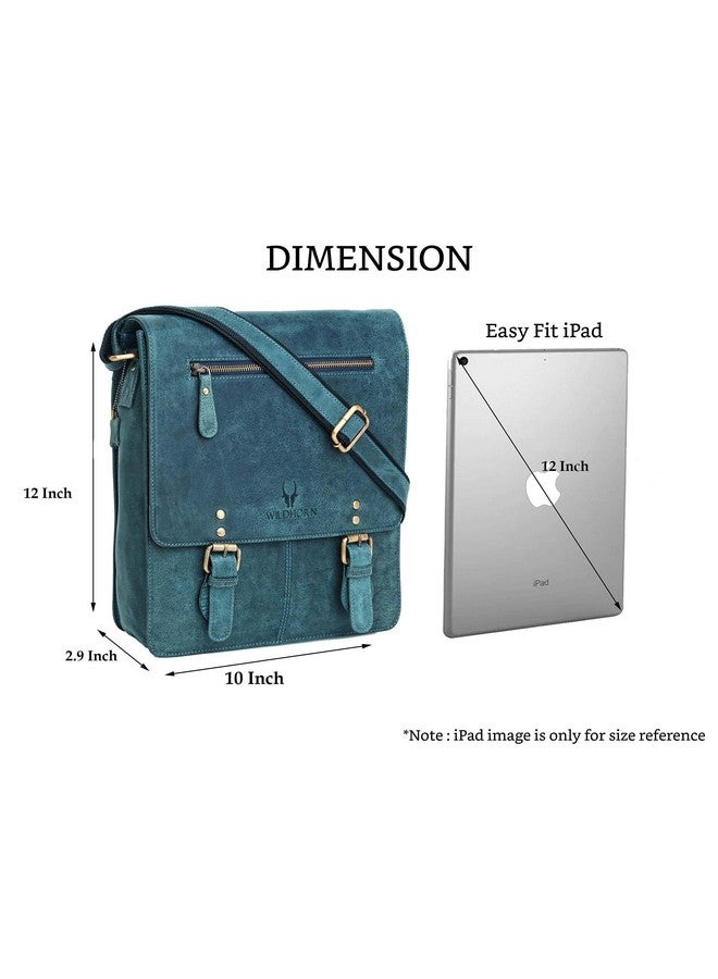 WildHorn Genuine Leather Sling Messenger Bag | Stylish, Functional & Spacious | Buckle Closure | Adjustable Strap | 1-Year Warranty - Image 3