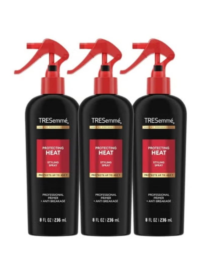 Tresemme Protecting Heat Spray with Keratin, 3-Pack – Professional-Quality Thermal Protection for Hair - Image 1