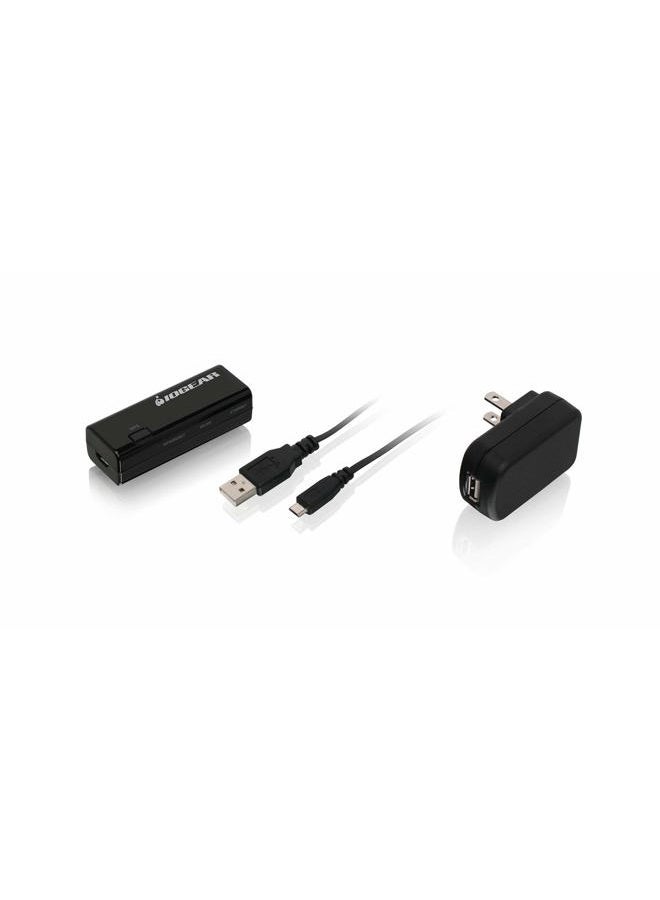 Iogear محول إيثرنت إلى واي فاي العالمي IOGEAR - سرعات تصل إلى 300Mbps على 2.4GHz - إعداد واي فاي المحمي بزر الضغط (WPS) - يدعم تشفير WEP و WPA و WPA2 و TKIP و AES - GWU637 - Image 3
