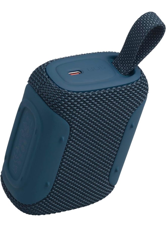 جي بي إل مكبر صوت بلوتوث محمول JBL Go 5 مع إضاءة محيطية، مقاوم للماء والغبار IP68، 10 ساعات تشغيل، اقتران ستيريو AirTouch، Auracast™، صوت USB-C بدون فقد – مدمج ومقاوم للسقوط - Image 3
