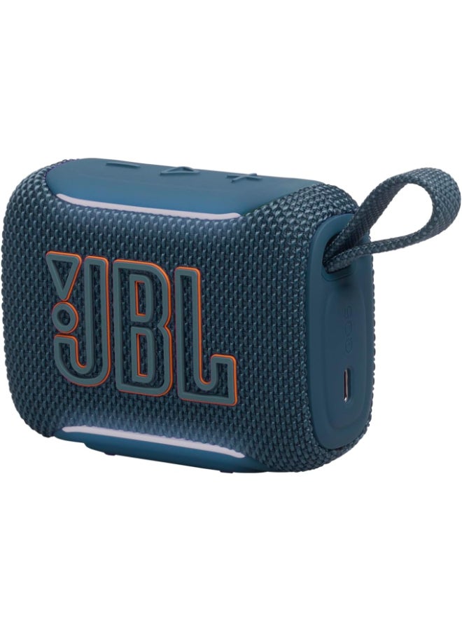 جي بي إل مكبر صوت بلوتوث محمول JBL Go 5 مع إضاءة محيطية، مقاوم للماء والغبار IP68، 10 ساعات تشغيل، اقتران ستيريو AirTouch، Auracast™، صوت USB-C بدون فقد – مدمج ومقاوم للسقوط - Image 2