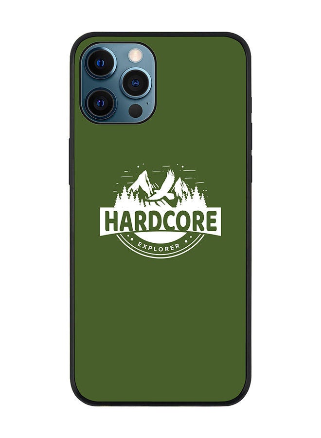 Stylizedd Rugged Black edge case for Apple iPhone 12 Pro Slim fit Soft Case Flexible Rubber Edges Anti Drop TPU Gel Thin Cover - Hardcore Explorer - Image 1