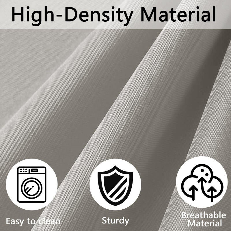 FKSLIFE 14Pieces Patio Cushion Covers Replacement Outdoor Couch Cushions Covers Splashproof Sofa Slipcovers Set with Zippers,Patio Furniture Protector-Cover Only(Light Gray,25.6Ã—25.6Ã—3.94inches) - Image 4