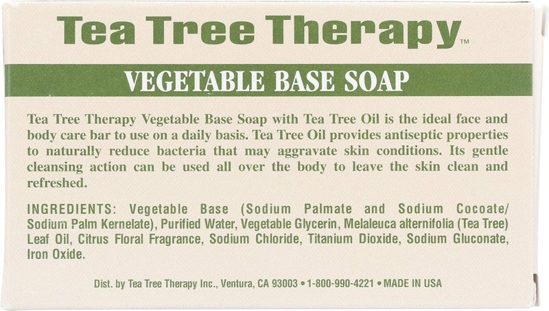 Tea Tree Therapy Vegetable Base Soap - Image 2