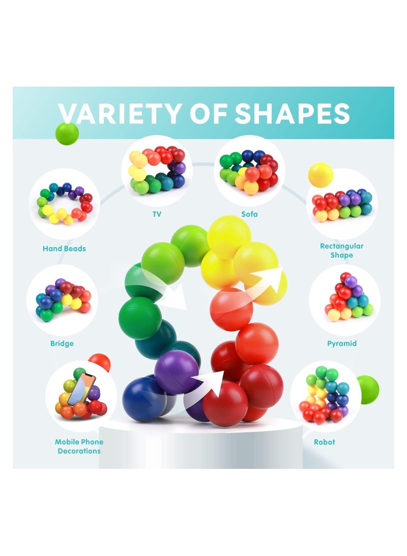دوبكارت ألعاب الأطفال الصغار، كرات التشوه تعمل على تحسين التنسيق بين اليد والعين، والقدرة على التعامل مع مجموعة متنوعة من الأشكال، ألعاب تعليمية مبتكرة للأطفال الصغار هدية للأولاد والبنات من سن 3 إلى 5 سنوات - Image 2