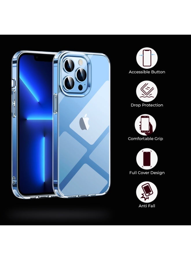 PRIMEEIGHT Transparent Crystal Clear iPhone 12 Pro Max Case 6.7 inch Shockproof Curved Edges apple iPhone 12 pro max case HD Clear Anti Scratch - Image 4