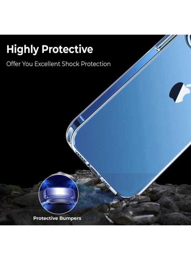 PRIMEEIGHT Transparent Crystal Clear iPhone 12 Pro Max Case 6.7 inch Shockproof Curved Edges apple iPhone 12 pro max case HD Clear Anti Scratch - Image 5
