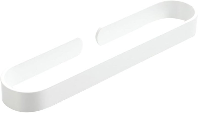 White Aluminium Alloy Wall Mounted Bathroom Towel Bar Rack Holder For Home Hotel - Image 2