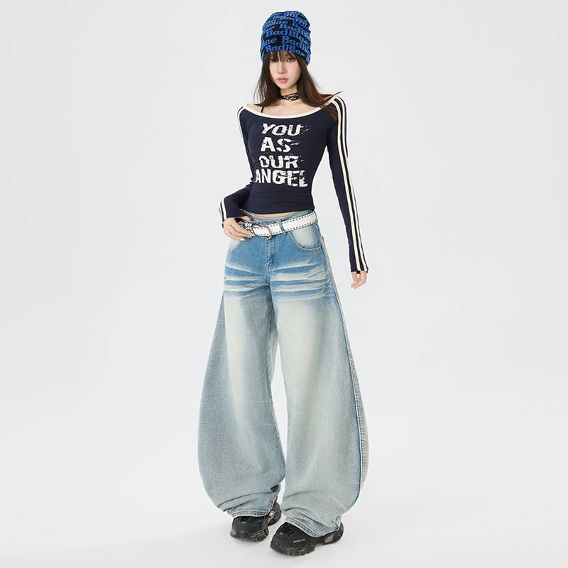 Unisex Casual Daily Denim Jeans - Image 4