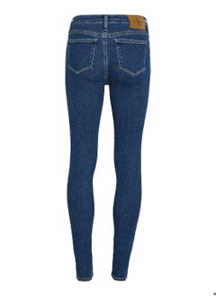 Calvin Klein Jeans Women's Mid Rise Skinny Jeans, Blue - Cotton  - Image 5