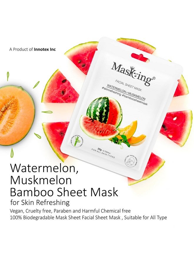 MasKing Melons, Gooseberry and Coffee Beauty Sheet Mask | Sheet Mask for Women and Girls | Combo Pack of 3 - Image 5