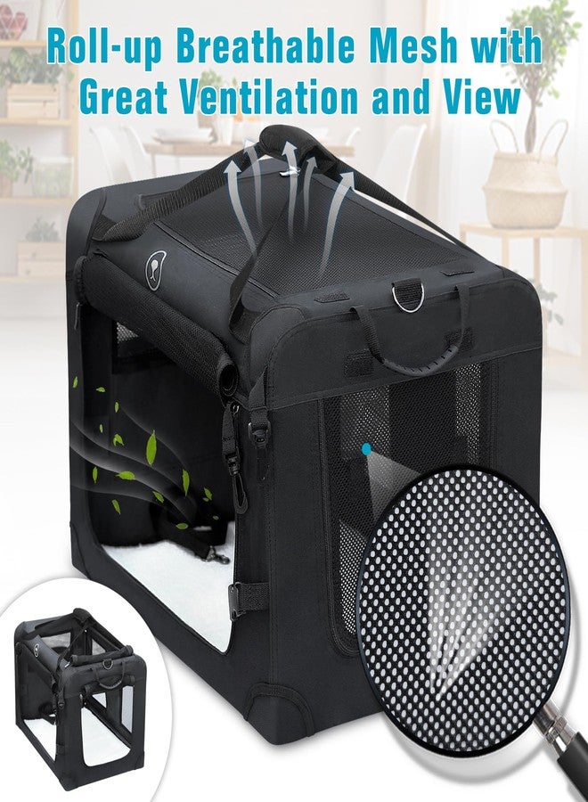PEGIC Extra Large Cat Carrier for Car Travel, Pegic Soft Sided Collapsible Pet Carrier for Outdoor and Indoor Uses, Roomy Cat Carrier for 2 Kittens, Large Cat or Puppies Up to 50lbs (Black) - Image 4
