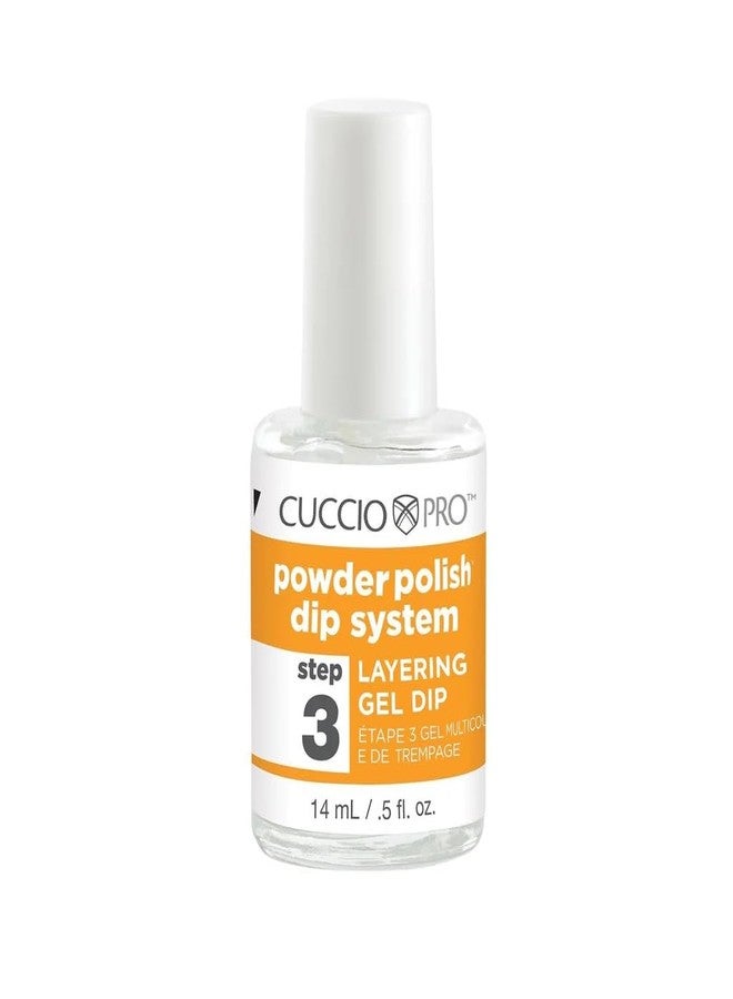 Cuccio Powder Polish Dip System Steps 2 & 4 Nail Base & Top Gel + Step 3 Layering Gel Duo Set - 0.5 oz Each - Professional Nail Dipping System for Long-Lasting, High-Gloss Finish - Image 4