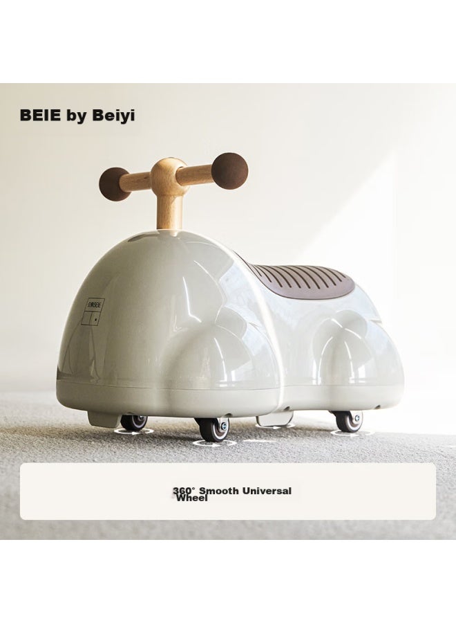 Beie Peanut Car Children's Twist Car For 1-3 Year Old Toddlers, Gourd Car With Storage Compartment, First Birthday Gift, Mica Gray - Image 4
