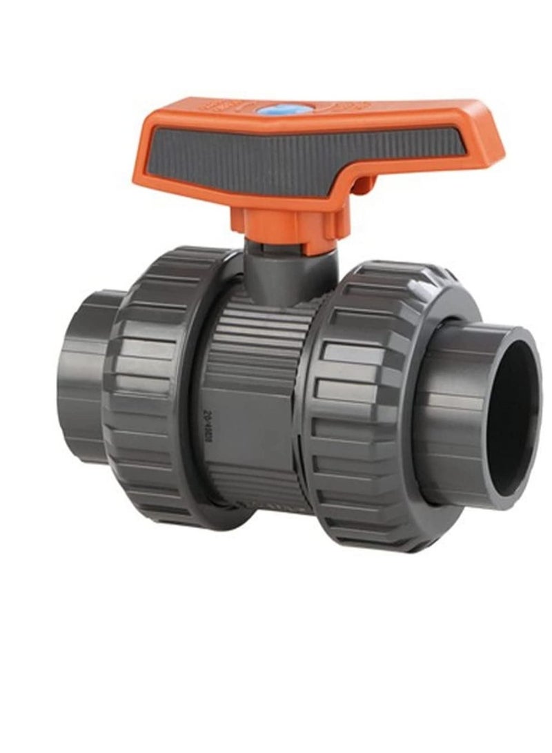 Cepex PVC Heavy Duty Water Supply Pipe Fittings for Swimming Pool, Agriculture, Irrigation & Commercial Plumbing Use (2.1/2 Inch, Union Ball Valve)  - Image 2