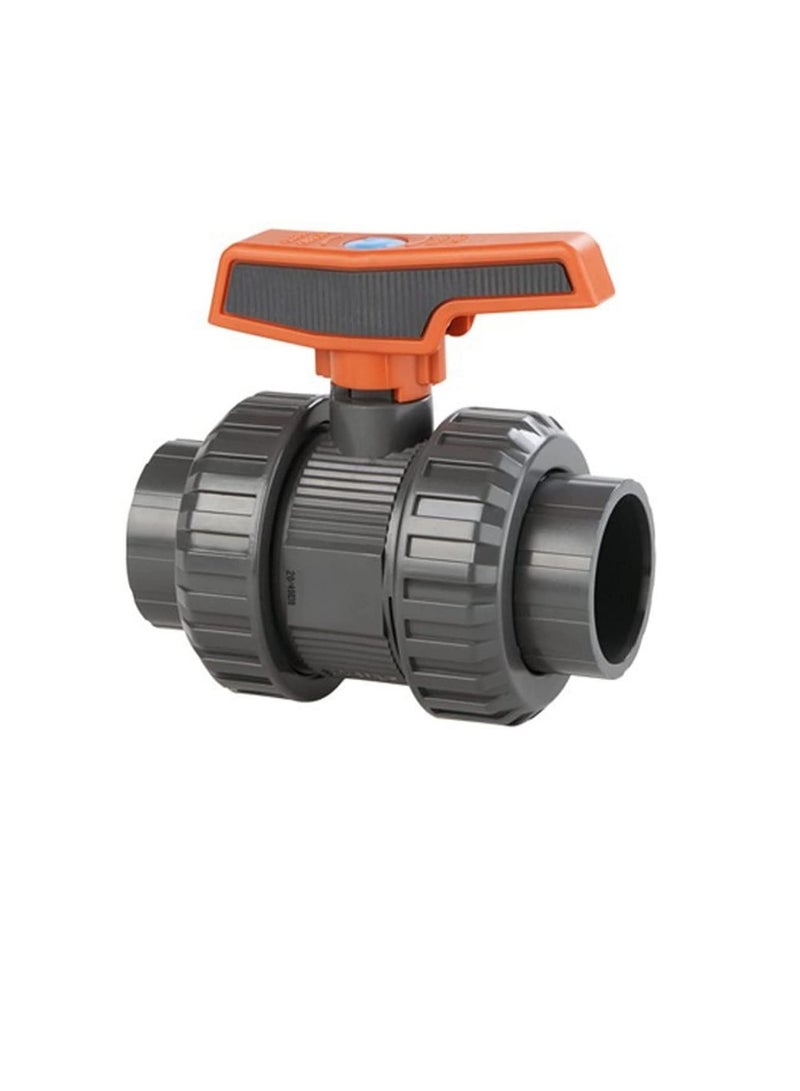 Cepex PVC Heavy Duty Water Supply Pipe Fittings for Swimming Pool, Agriculture, Irrigation & Commercial Plumbing Use (2.1/2 Inch, Union Ball Valve)  - Image 1