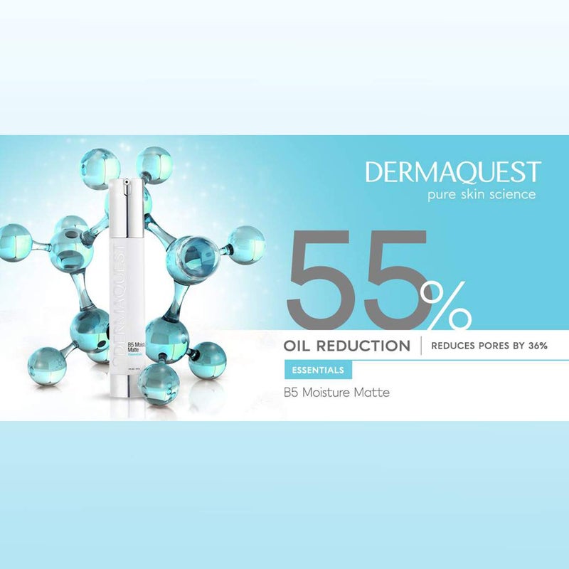 DermaQuest Essential B5 Moisture Matte - Face Moisturizer for Oily & Acne Prone Skin - 5% Hyaluronic Acid Women & Mens Moisturizer - Reduces Oil & Shine Instantly (1oz) - Image 5
