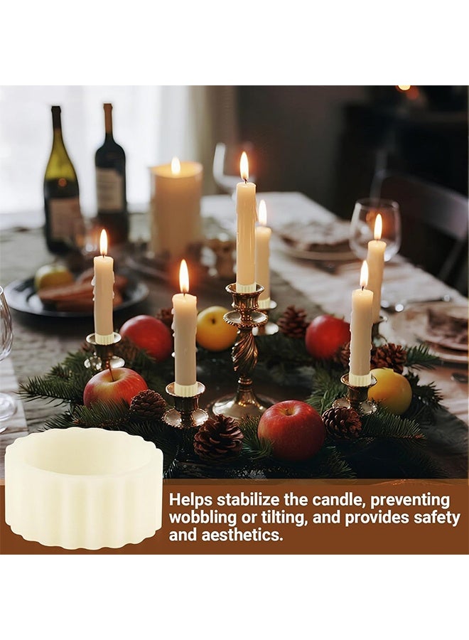 20 Pcs Rubber Candle Hugger, Candle Grips Inserts for Taper Candles Base Accessories Bougie Upright and in Place for Taper Bougie Cups - Image 2