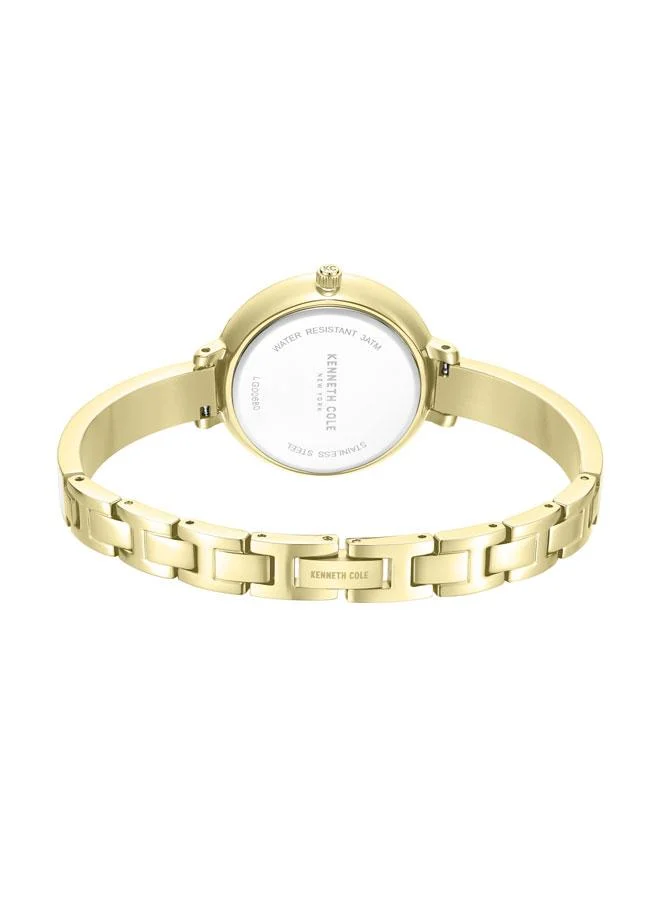 كينيث كول نيو يورك Spring Street Women's 32mm Quartz Watch with Green Mother-of-pearl Dial & Gold-Green Stainless Steel Bracelet