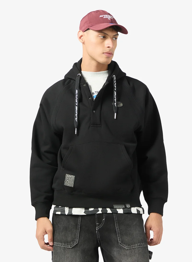 AAPE Moonface logo hoodie